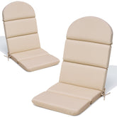 Crestlive front view of two Adirondack cushions showing profile and fit for comfort