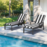 Crestlive front view of two chaise cushions showing fit and style benefit comfort