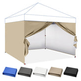 CROWN SHADES beige sidewall front view showing coverage and neutral look