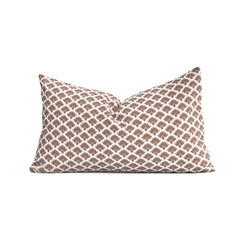 Crumbs Home front view rust ravenala lumbar pillow cover adds farmhouse warmth