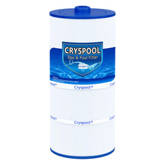Cryspool front view showing cartridge and label for easy replacement