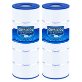 Cryspool front view showing cartridge and clean filtration benefit
