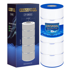 Cryspool cartridge front view showing clean pleats and fit benefit