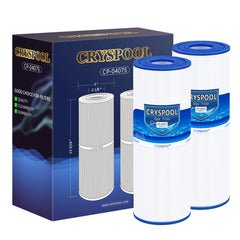 Cryspool filtro frontal empaquetado mostrando ajuste universal y confianza