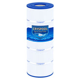 Cryspool cartridge front view showing label and fit, ensures straightforward replacement
