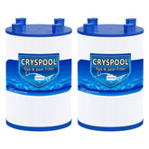 Cryspool front view showing filter cartridge and clear fit benefit