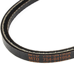 CUB CADET belt beside ruler showing exact length for correct replacement