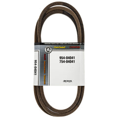CUB CADET belt front packaging showing OEM part number and fitment benefits