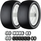 Cubesprings front wheel packaging showing both tires and adapters, easy replacement