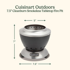 Cuisinart close-up of double-walled stainless steel highlighting efficient combustion benefit