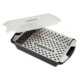 Cuisinart front view of marinade and grilling basket set showing compact design and convenience