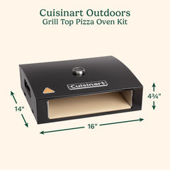 Cuisinart cordierite pizza stone close-up, even heat retention for crisp crusts