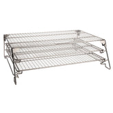 Cuisinart front view showing three-tier racks and increased cooking capacity