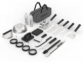 Cuisinart tote open showing all 24 tools for easy transport