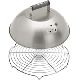 Cuisinart melting dome front view showing durable stainless steel and wide coverage benefit