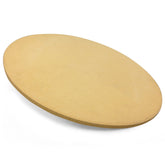 Cuisinart pizza stone front view showing full 13-inch cooking surface and stable rim for even cooking