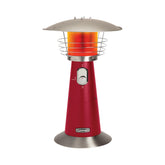 Cuisinart tabletop heater front view showing compact design and red finish for stylish warmth