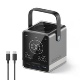 CUKTECH front view showing compact power station and ports for versatile charging