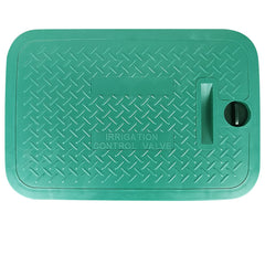 Cunguv front view of 12x17 valve box cover showing flush fit and durability
