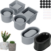 Cunhill front view of three-planter mold pack showing shape variety and compact kit