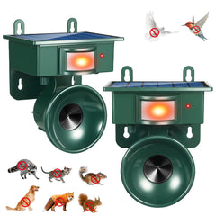 CXIENAOY front view mounted on eaves showing deterrent coverage benefit