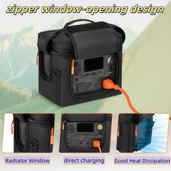 Cxinesbag open front panel revealing display access and in-bag operation