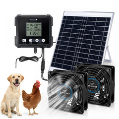 cybrasc front view showing solar panel and dual fans for efficient ventilation