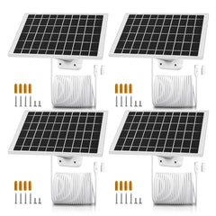 CYJJZQ front view of four solar panels showing compact kit and quick setup benefit