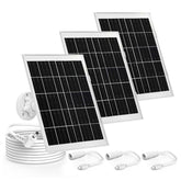 CYJJZQ three solar panels front view showing compact design and continuous charging