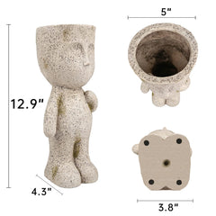 CYNOR planter flocked texture close-up highlighting durable finish and tactile interest