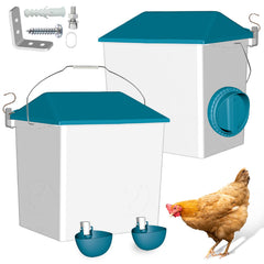 cyrico feeder front view showing dual ports and no-waste design benefit