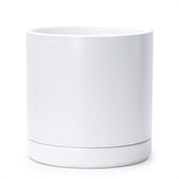 D'vine Dev front view white planter showing sleek modern shape and styling benefit