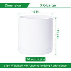 D'vine Dev side profile highlighting seamless cylinder shape and benefit of easy cleaning
