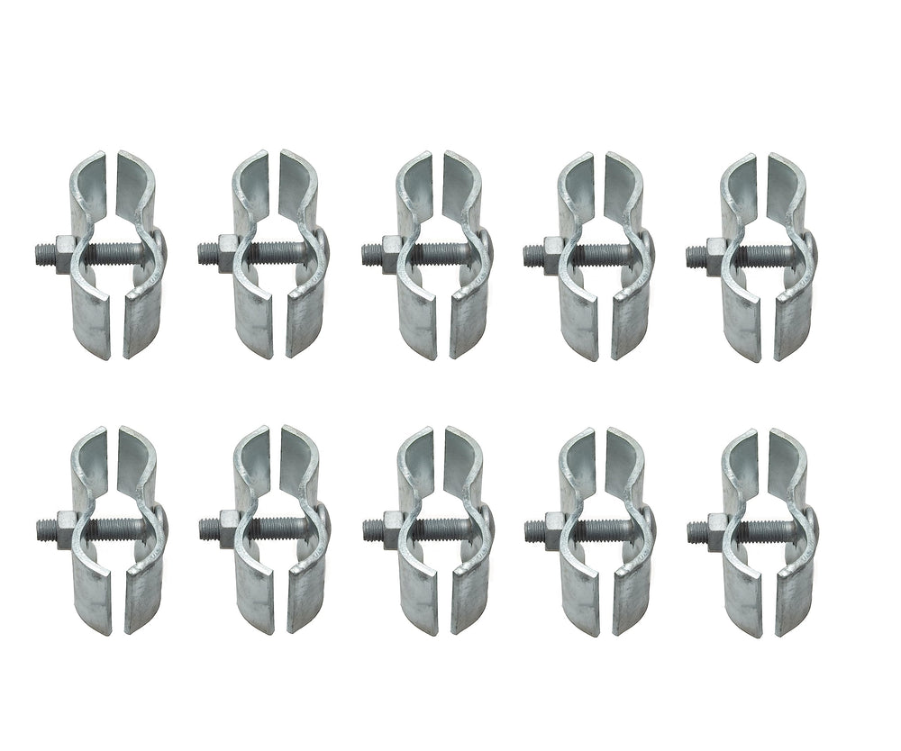 Dailydanny front view of 1-3/8 inch chain-link panel clamp showing shape and finish, reliable connection