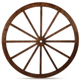 DaisyInner wagon wheel front view showing rustic brown appeal and easy focal point
