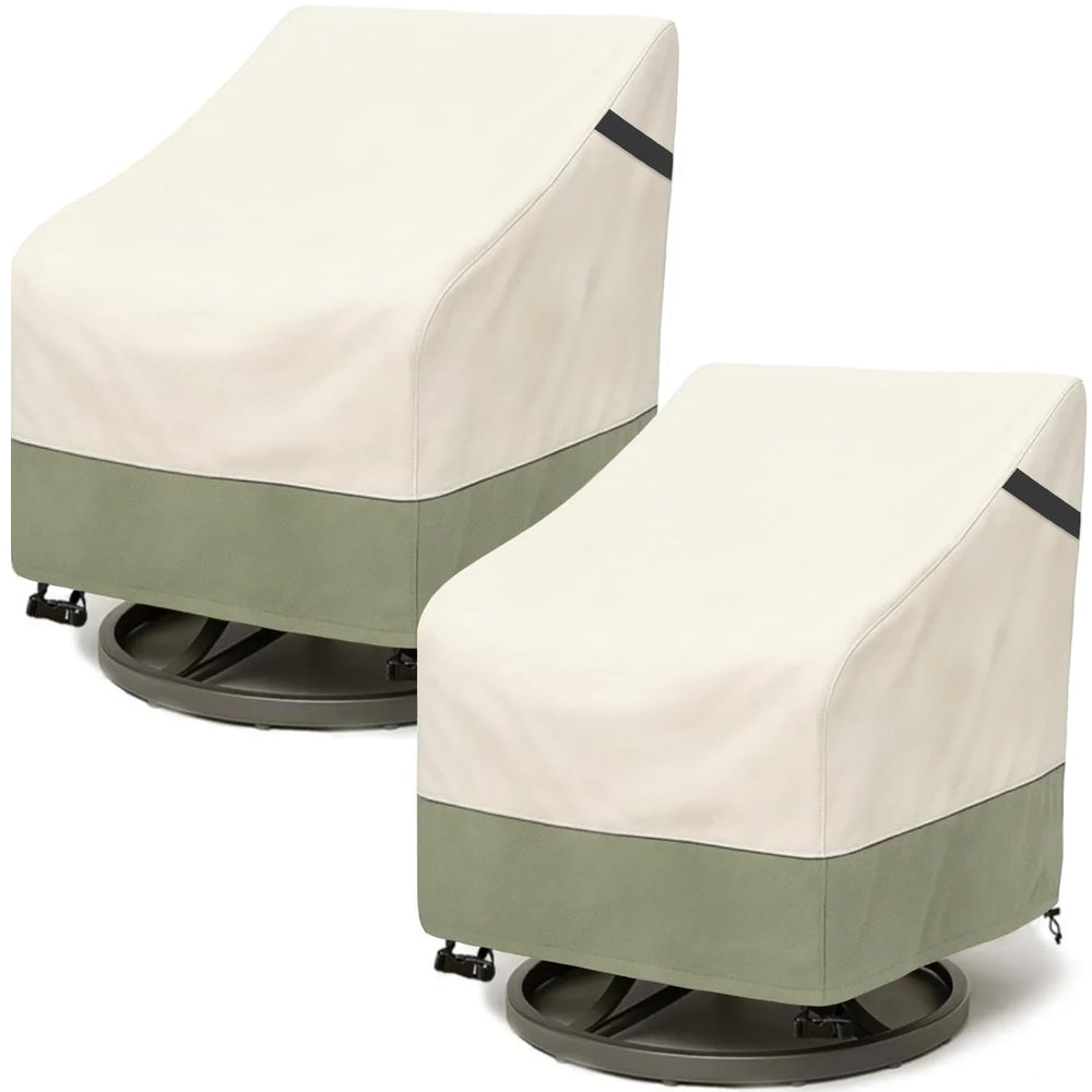 Dalema front view of two beige covers showing fit and protection