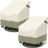 Dalema front view of two beige covers showing fit and protection