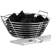 Dallden front view showing basket fit and durable stainless steel benefit