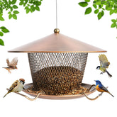 DALOHOMI front view of hanging bird feeder showing sturdy design and easy access