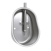 Danbark front view of waterer bowl showing oval shape and robust construction