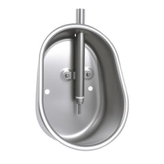 Danbark front view of waterer bowl showing oval shape and robust construction