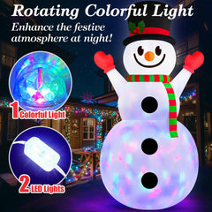 Danxilu rotating color light and LEDs at night for vibrant holiday glow