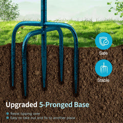 Daoeny stake and 5-pronged base demonstrating improved stability
