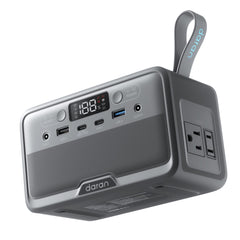 DaranEner front panel showing ports and easy access for versatile charging