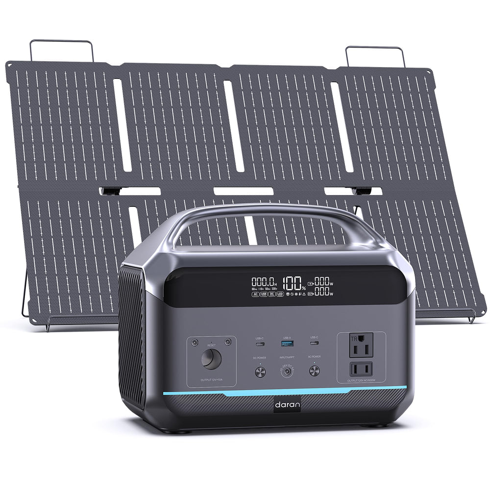 DaranEner front view power station showing outputs and compact benefits