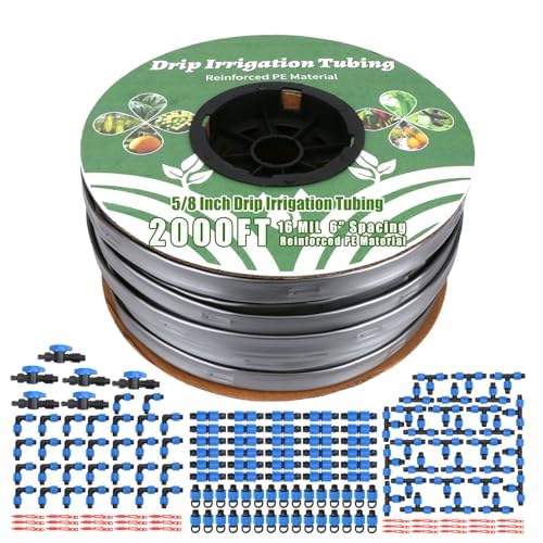 DarkTank front packaging showing full 2000ft drip tape kit and benefits