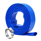 DAVCO front view of 1.5 inch backwash hose showing durable build and length