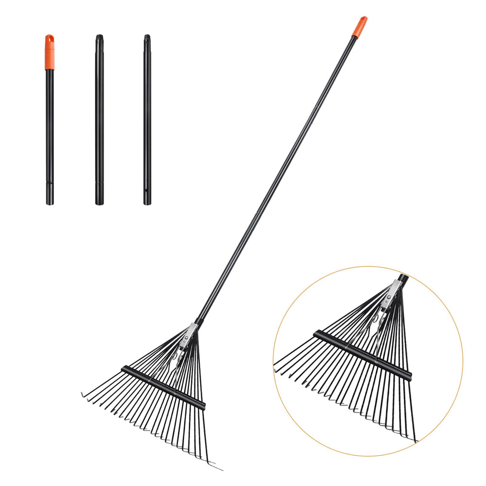 Daxguard front view showing full metal rake head and handle for durable cleanup