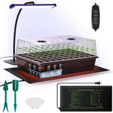 DazSpirit front view of 60-cell tray showing organized seed layout and benefit of high capacity