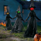 Dazzle Bright three witches front view showing full set and impact